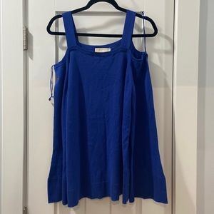 Michael Michael Kors XL blue cold shoulder sweater EUC 💕 only wear is the tag